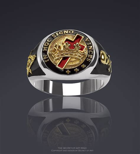 Knights Templar Ring Signet Ring Crusader Jewelry T In Hoc Etsy