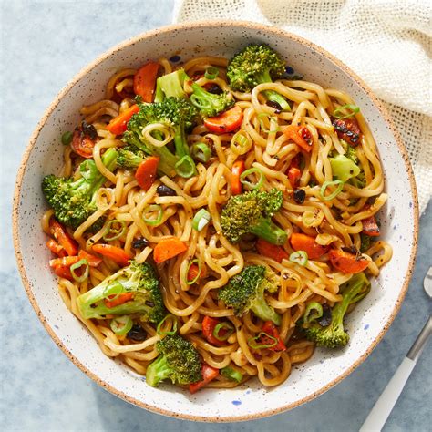 Chow mein fried noodles serve as a next or base for the vegetables is chop suey healthy? Recipe: Vegetable Lo Mein with Spicy Sesame-Ginger Sauce ...