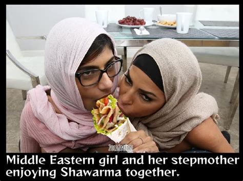 Middle Eastern Girl And Her Stepmother Enjoying Shawarma Together Ifunny