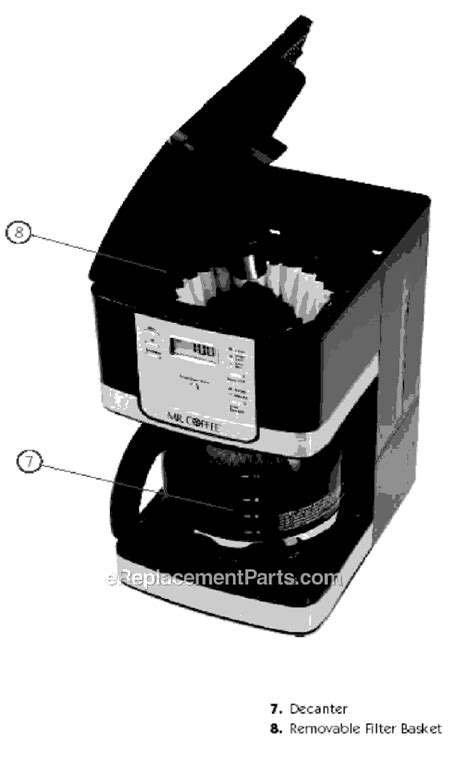 Mr Coffee Jwx27 Parts List And Diagram