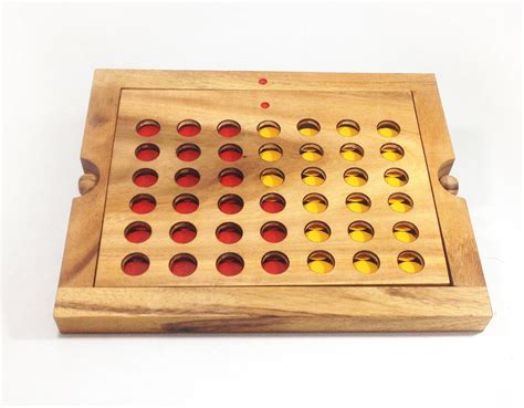 Connect Four Wooden Connect 4 Game Game Board Wooden Game Etsy Uk