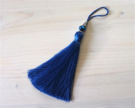 Cobalt Blue Silk Tassel Ideal For Marine Home Decor Etsy Blue