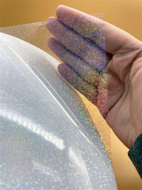 Self Adhesive Holographic Vinyl Overlay Sequins Sparkling Etsy