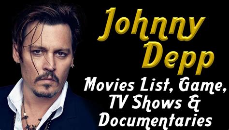 Johnny Depp Filmography Movies Documentary Tv Show Game 2020 Arya Ek Fan