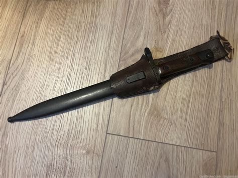 Ww1 Steyr M95 Bayonet Mannlicher With Leather Frog Bayonets At