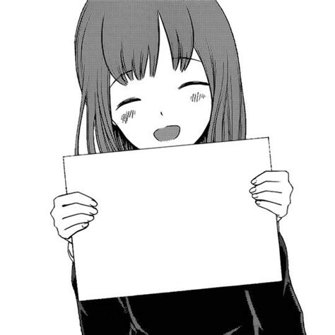 Anime Girl Holding A Paper Meme Templates House