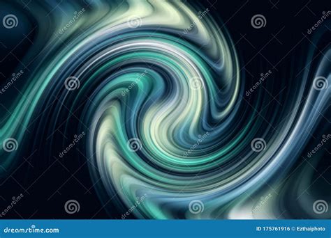 Abstract 3d Rendering Light Blue Gree Swirl Effect Illustration Texture