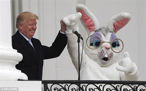 Navy Commander Stepped Into Famed Bunny Costume To Appear With Trump At
