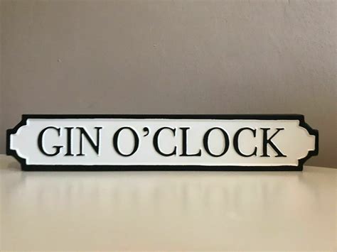 Gin O Clock Handmade Lightweight Metal Road Street Sign Palace