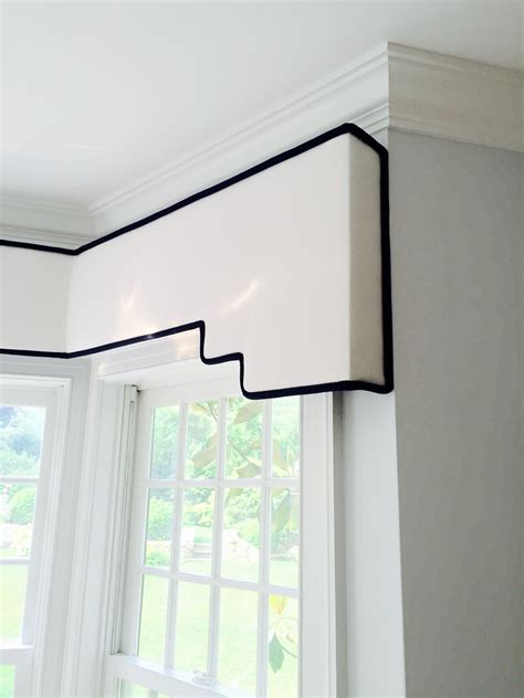 Custom Designed By The Leopold Group Soft Edged Stepped Cornice Board