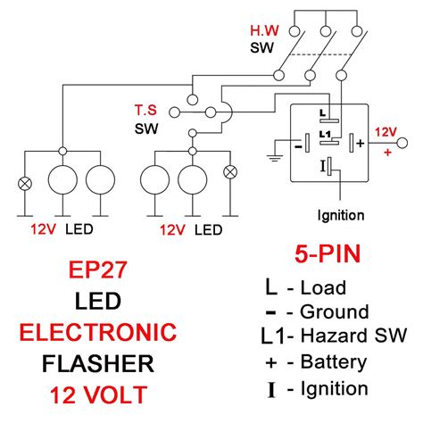 5 Pin Flasher Relay Wiring Diagram