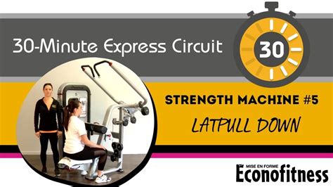 Strength Machine Latpull Down Minute Express Circuit Conofitness Youtube