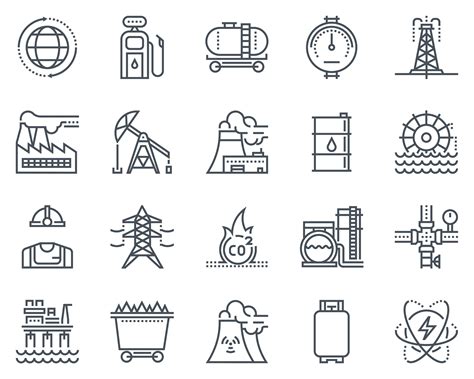 Energy Industry Icon Set By Howcolour On Creativemarket Business