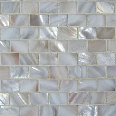 Sourced directly from the earth, mother of pearl tiles can this be used as fireplace surround/backsplash? Natural Varied Mother of Pearl Minibrick - LOVE the idea ...