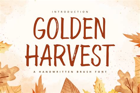 Golden Harvest Font By Alpapranastudio · Creative Fabrica