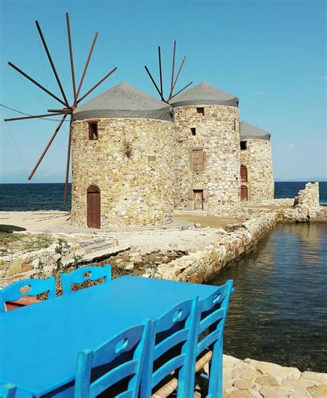 Greece Chios Island Windmills Moinho