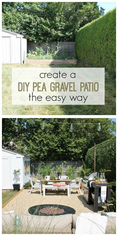 Create A DIY Pea Gravel Patio The Easy Way - City Farmhouse | Pea gravel patio, Gravel patio 