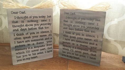 Dad Memorial Sign Plaque By Overwhelmedbylove On Etsy Memorial Signs