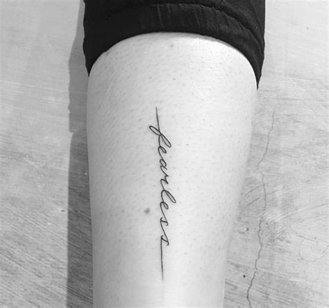 My Tattoo ” Fearless “ Tattooideen Writing Tattoos Trendy Tattoos