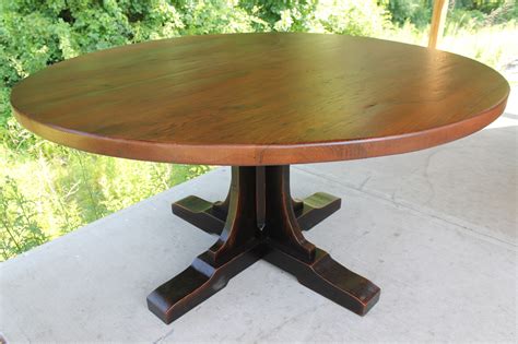 The modern dining room table comes in different shapes: Custom Pedestal for Round Table - ECustomFinishes