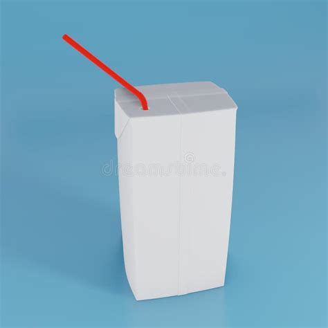 Blank Juice Boxes Retail Package Mockup Stock Illustration