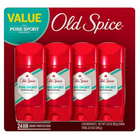 Product Of Old Spice High Endurance Deodorant Pure Sport 4 Pk