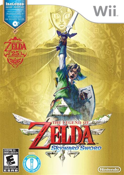 The Legend Of Zelda Skyward Sword 2011 Wii Box Cover Art Mobygames