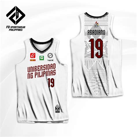 Up Maroons 2024 Uaap White Full Sublimated Jersey Shopee Philippines