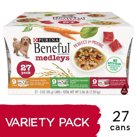 Head over to walmart and buy four bella wet dog food, 3.5 oz $0.74, regular price. (27 Pack) Purina Beneful Wet Dog Food Variety Pack ...