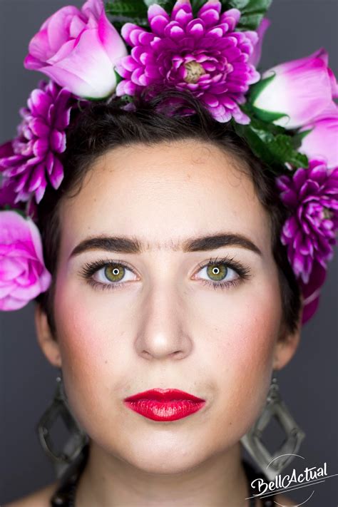 Bellactual Frida Kahlo Inspired Makeup Maquillaje Inspirado En Frida