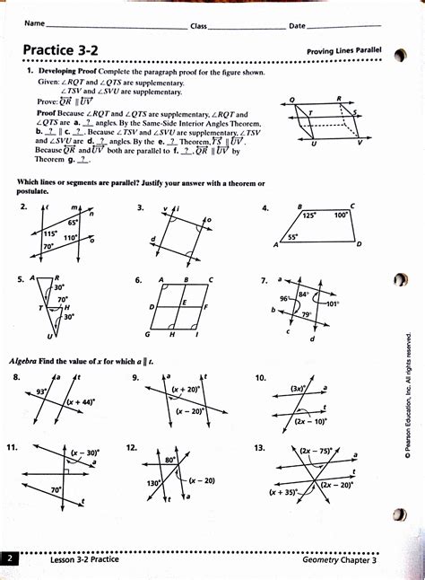 Parallel Lines Proof Worksheet Hot Sex Picture