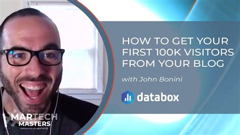 how to get your first 100k visitors from your blog john bonini marketing director databox