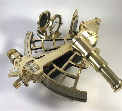 sextant working sextant astrolabe vintage functional original antique brass bronze t at rs