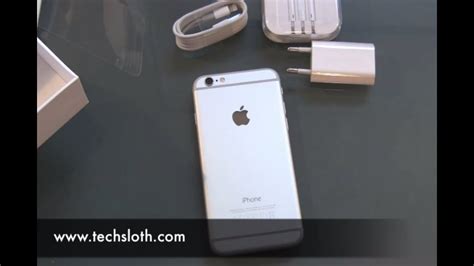 Apple Iphone 6 Silver Unboxing And First Impressions Youtube