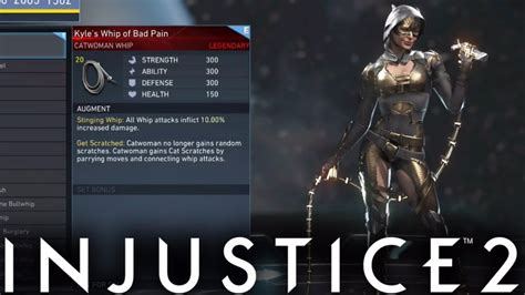 Injustice 2 Catwoman Legendary Gear Showcase Youtube