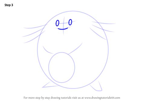 Learn How To Draw Chansey From Pokemon Go Pokemon Go Step By Step