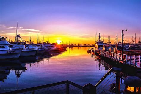 San Diego Harbor Sunrise Photograph By Brian Tada