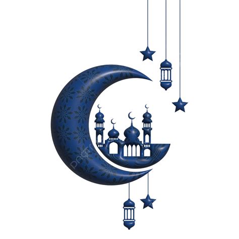 Moon Of Islamic Lantern Or Moon Islamic Ornamnet Vector Ramadan
