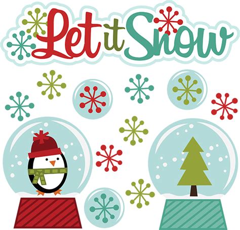 Let It Snow Svg Winter Clipart Cut Clip Art Free Svg File Free Svgs