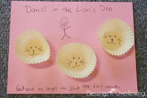 Sunday School Crafts Daniel In The Lions Den Blessings