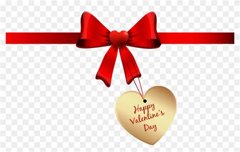 Pin amazing png images that you like. Ribbon Clipart Valentine - Happy Valentines Day Logo Png ...