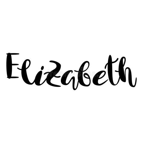 Elizabeth Written In Calligraphy Calli Graphy