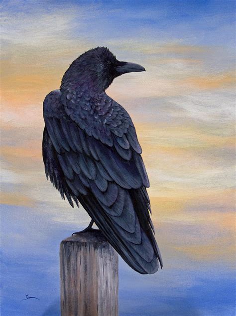Raven Beauty Painting By Dee Carpenter