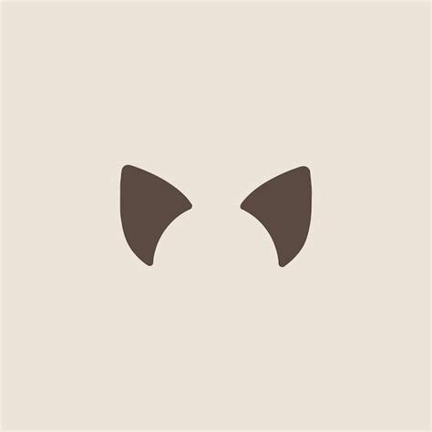 Premium Vector Cat Ears Icon Vector Image Design