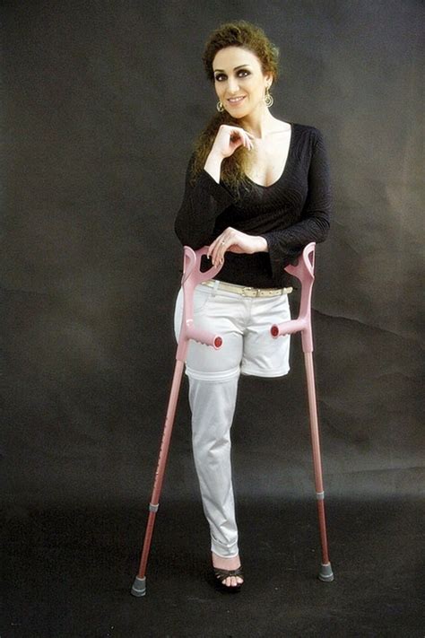 Can you imagine the helplessness? New pink crutches by LIMBLESSGIRLLACY on DeviantArt