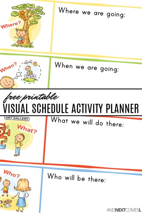 Free Printable Daily Visual Schedule Planner For