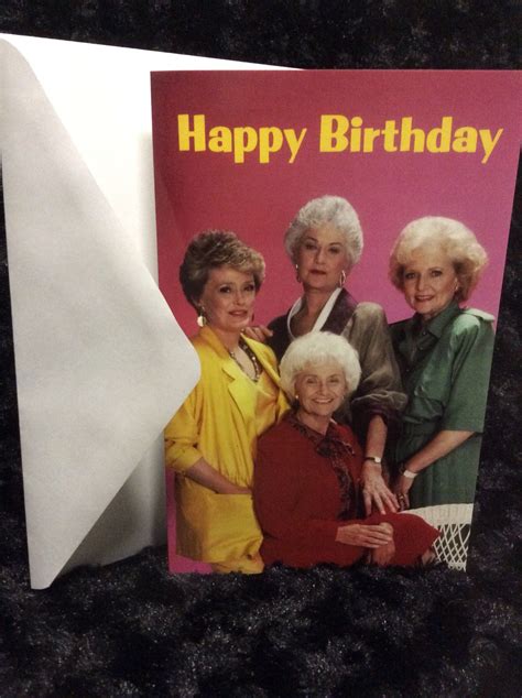 Birthday Card Golden Girls Celebration Friendship Etsy