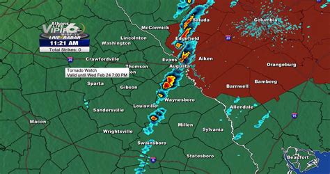 Update Tornado Watch Canceled For All Csra Counties