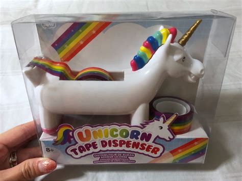 Bnib Monoyono Unicorn Rainbow Tape Dispenser Hobbies Toys Stationery Craft Stationery