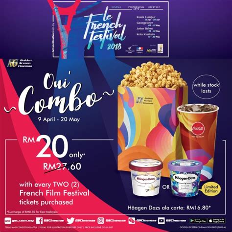 To redeem tickets while stocks last. Popcorn + Soft drink + Häagen-Dazs at only RM20 | GSC ...